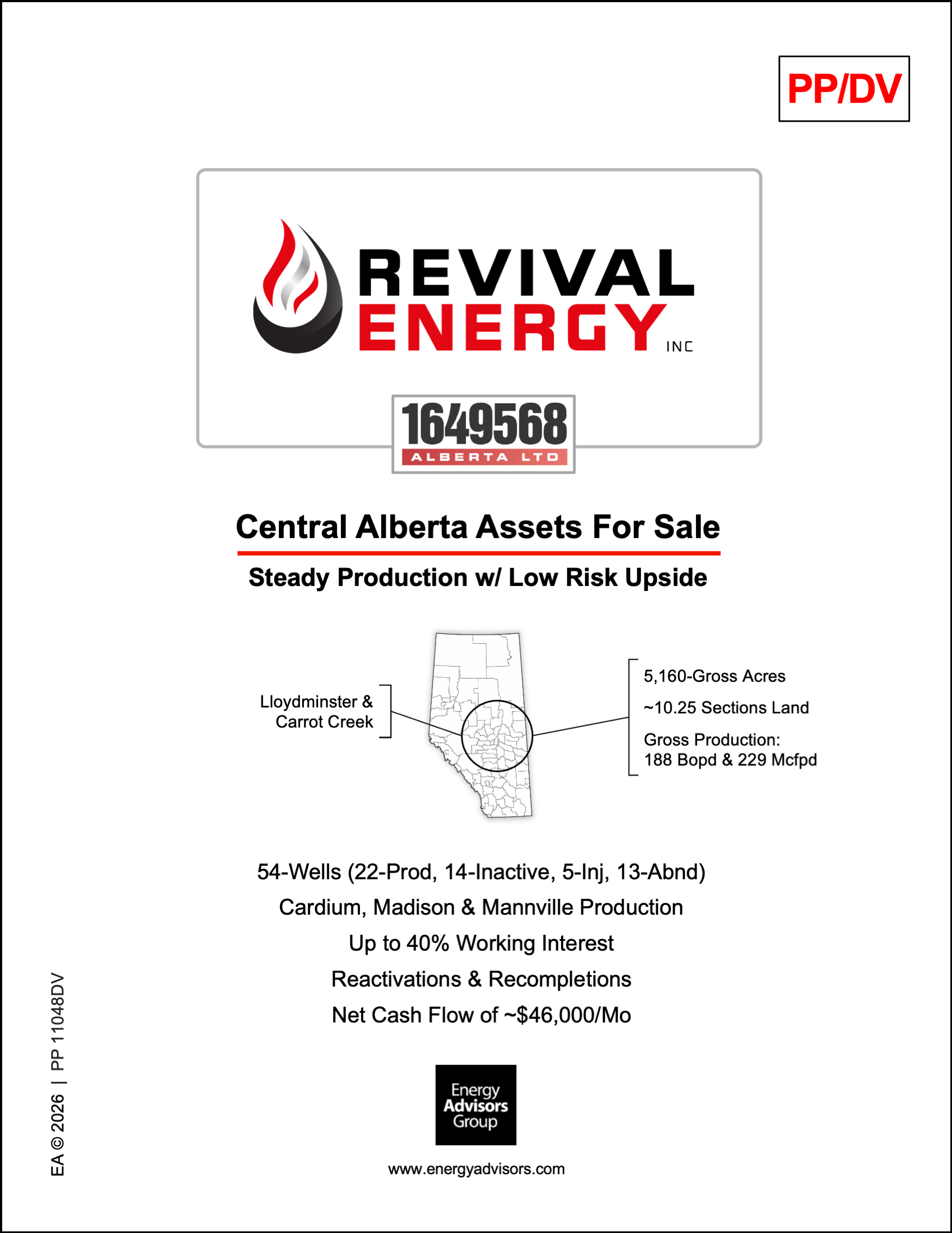 ALBERTA W4 & W5 SALES PACKAGE - Energy Advisors Group ALBERTA W4 & W5 SALES PACKAGE